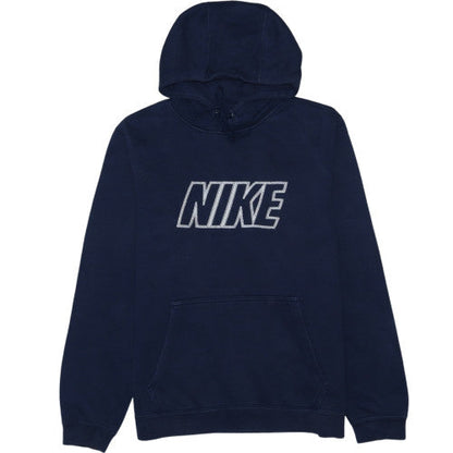 Nike Men's Blue Pullover Hoodie Size M Regular Fit Fleece Sweatshirt