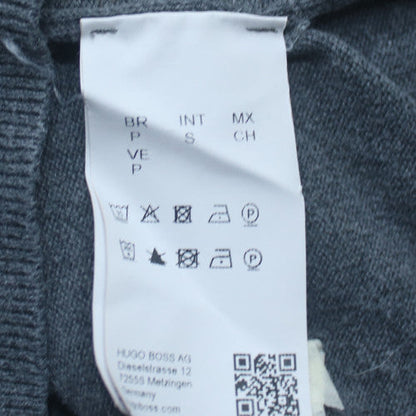 Hugo Boss Men's Grey Cotton 1/2 Zip Jumper Size S