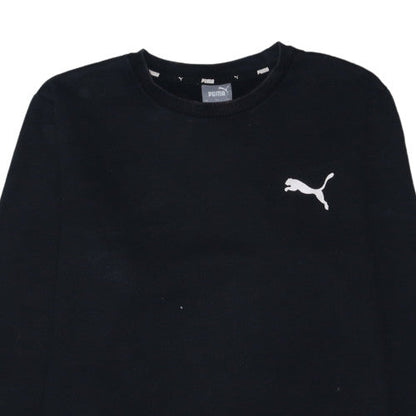 Puma Men's Black Crew Neck Pullover Sweatshirt Size M