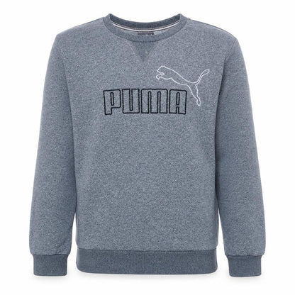 Puma Men's Grey Crew Neck Pullover Sweatshirt M Regular Fit