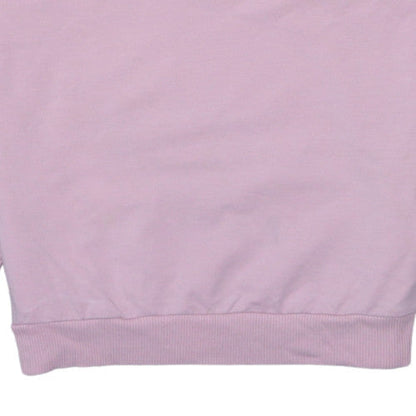 Fila Womens Pink Crew Neck Pullover Sweatshirt Size S Logo Cotton Blend