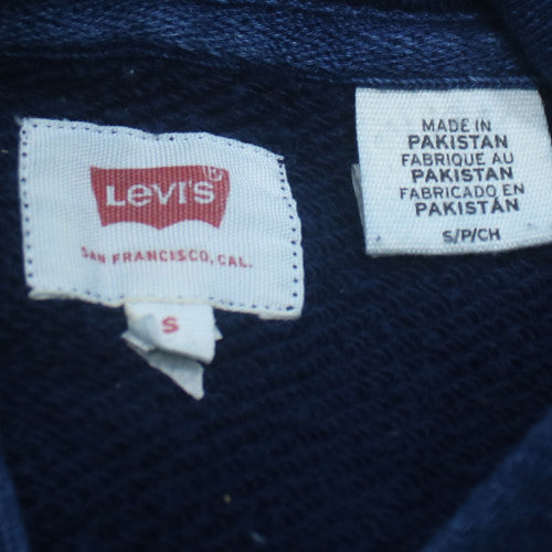 Levi's Women's Navy Full Zip Hoodie Size S Cotton Blend