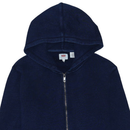 Levi's Women's Navy Full Zip Hoodie Size S Cotton Blend