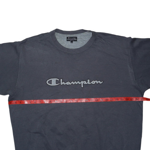 Champion Men's Grey 2XL Pullover Crew Neck Sweatshirt Vintage Logo