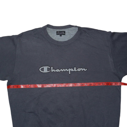 Champion Men's Grey 2XL Pullover Crew Neck Sweatshirt Vintage Logo