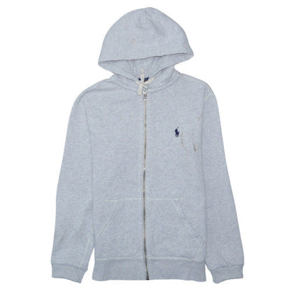 Polo Ralph Lauren Womens Grey Full Zip Hoodie XS Cotton Blend