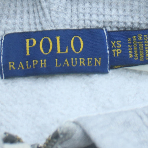 Polo Ralph Lauren Womens Grey Full Zip Hoodie XS Cotton Blend