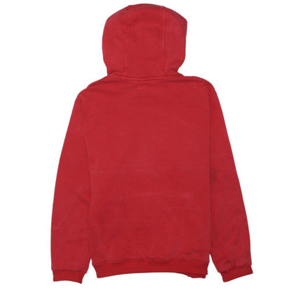 Nike Men's Red Pullover Hoodie Small Logo Fleece Sweatshirt