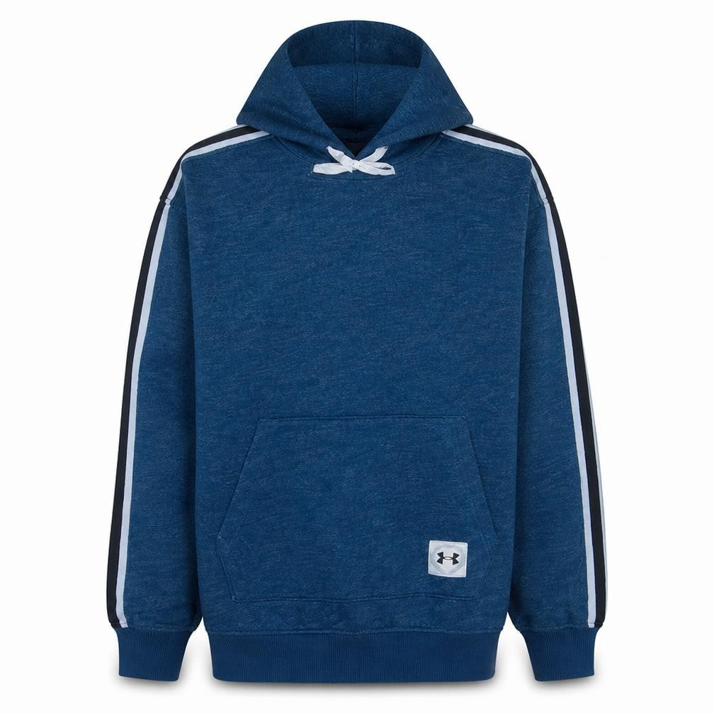 Under Armour Men Blue Pullover Hoodie Medium Sports Jersey