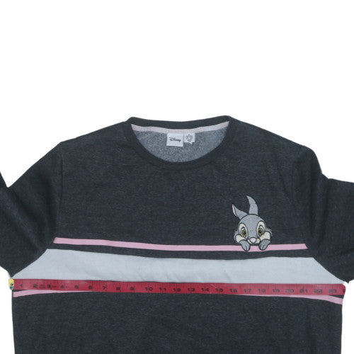 Disney Womens Grey Thumper Sweatshirt XL Pullover Long Sleeve Casual