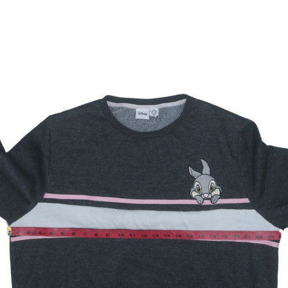 Disney Womens Grey Thumper Sweatshirt XL Pullover Long Sleeve Casual