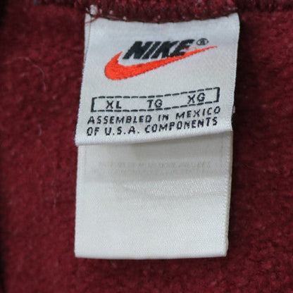 Nike Men's Red XL Pullover Sweatshirt Vintage Fleece Crew Neck