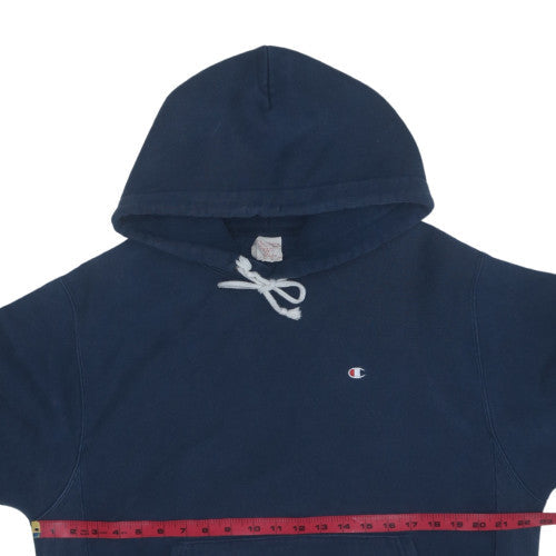 Champion Men's Blue Pullover Hoodie Medium Fleece Sweatshirt
