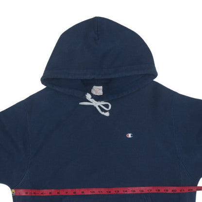 Champion Men's Blue Pullover Hoodie Medium Fleece Sweatshirt