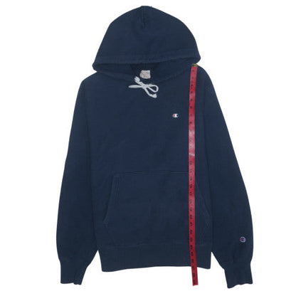 Champion Men's Blue Pullover Hoodie Medium Fleece Sweatshirt