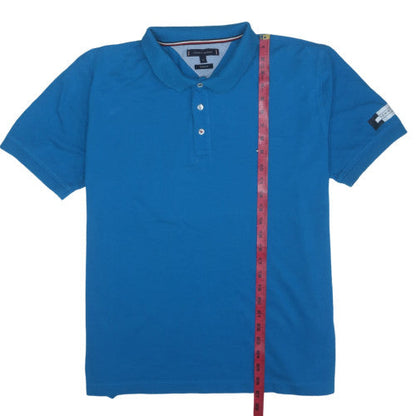Tommy Hilfiger Men Blue Polo Shirt XL Regular Fit Cotton