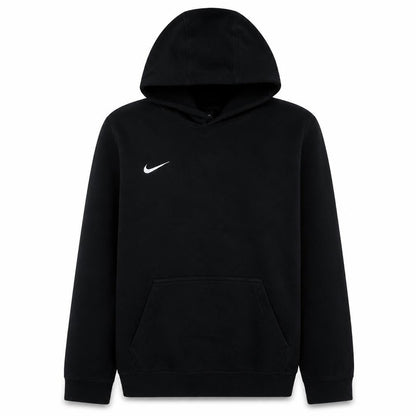 Front view of Nike boys’ black pullover hoodie xl fleece sportswear hooded sweatshirt