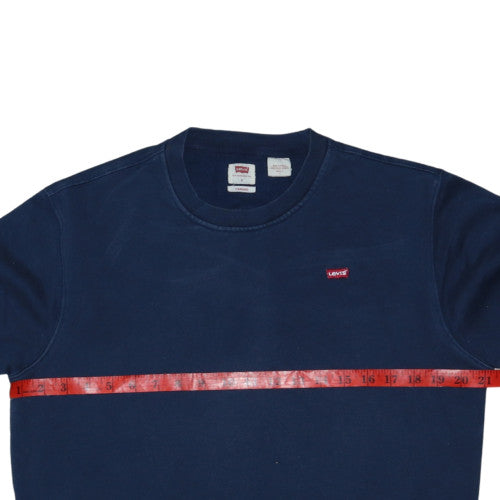 Levi's Men's Navy Blue Crew Neck Sweatshirt Size S Classic Fit