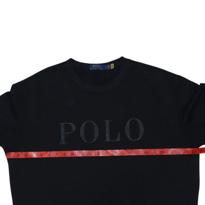 Polo Ralph Lauren Men's Black Large Crew Neck Sweatshirt