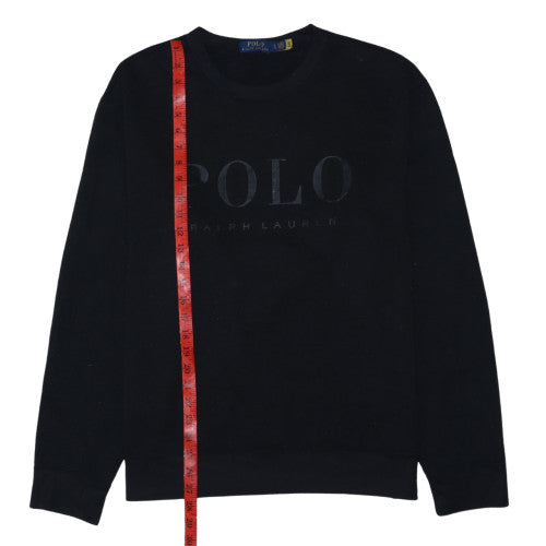 Polo Ralph Lauren Men's Black Large Crew Neck Sweatshirt