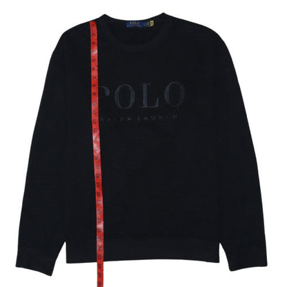 Polo Ralph Lauren Men's Black Large Crew Neck Sweatshirt