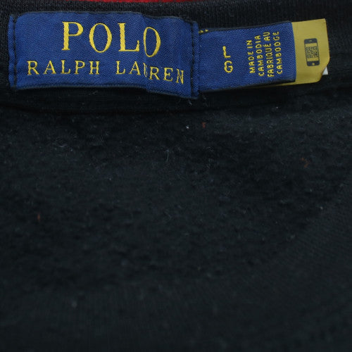 Polo Ralph Lauren Men's Black Large Crew Neck Sweatshirt