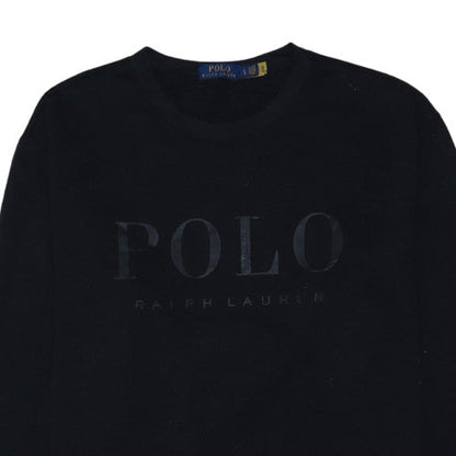 Polo Ralph Lauren Men's Black Large Crew Neck Sweatshirt