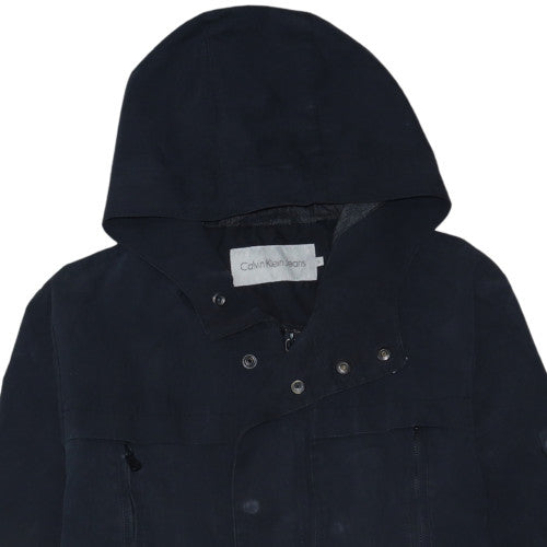 Calvin Klein Jeans Men's Black Hooded Parka Coat Size S
