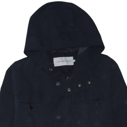 Calvin Klein Jeans Men's Black Hooded Parka Coat Size S
