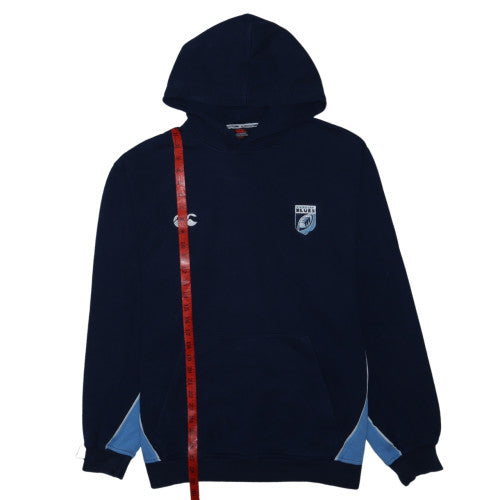 Canterbury Men's Blue Pullover Rugby Hoodie Size L Sportswear