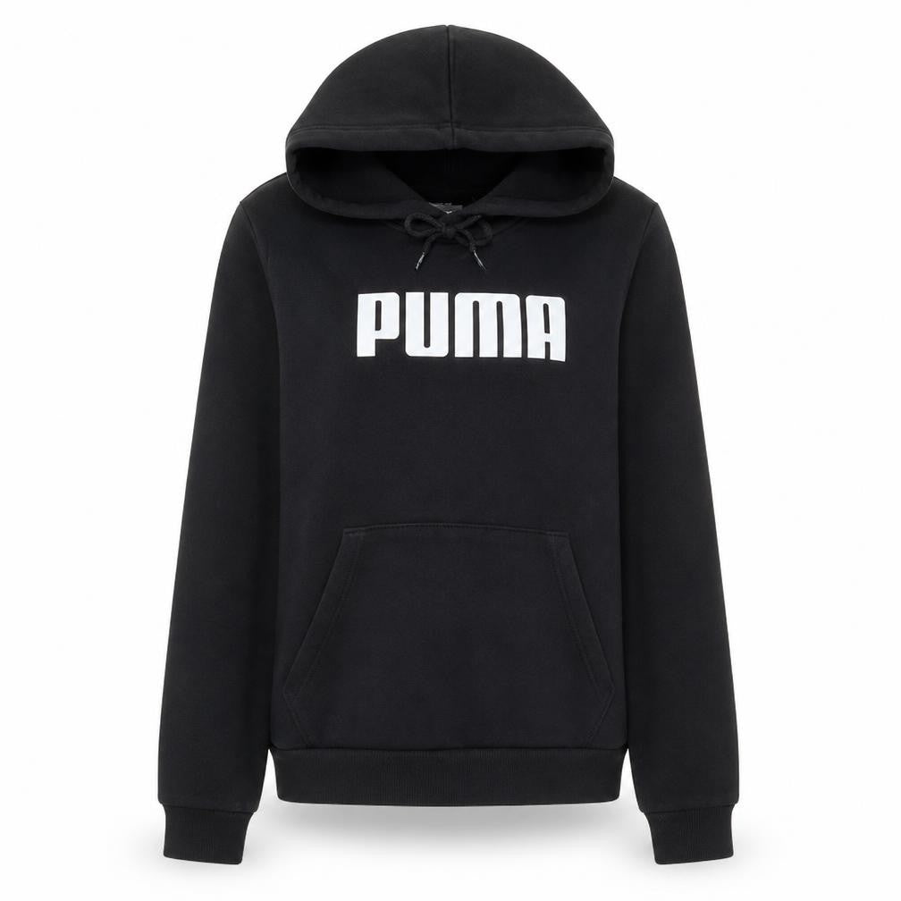 Puma Womens Black Pullover Hoodie Size 14 Hooded Sweatshirt