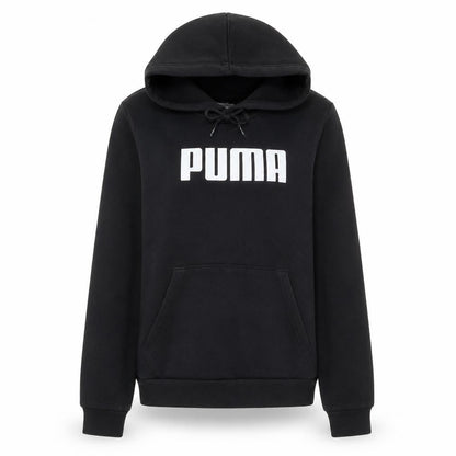 Puma Womens Black Pullover Hoodie Size 14 Hooded Sweatshirt