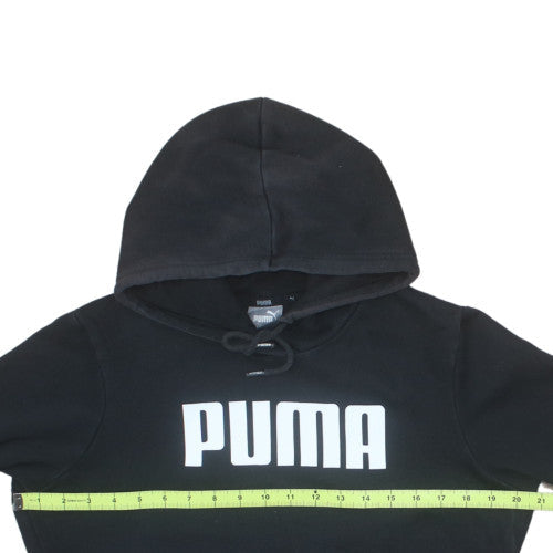 Puma Womens Black Pullover Hoodie Size 14 Hooded Sweatshirt