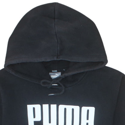 Puma Womens Black Pullover Hoodie Size 14 Hooded Sweatshirt