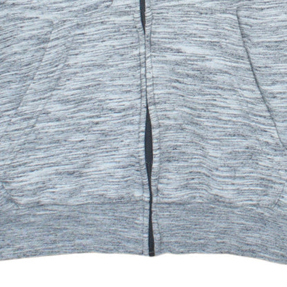 Adidas Mens Grey Full Zip Hoodie Size M Hooded Sweatshirt