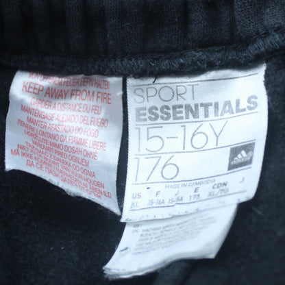 Adidas Boys Black Jogger Sweatpants 16 Years Sport Essentials Fleece