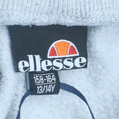 Ellesse Boys Grey Sweatpants 13-14 Years Elastic Waist Fleece Joggers