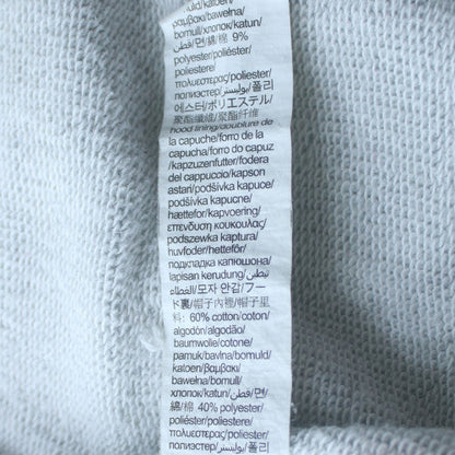 Calvin Klein Women's Grey Full Zip Hoodie L Cotton Blend Sleepwear