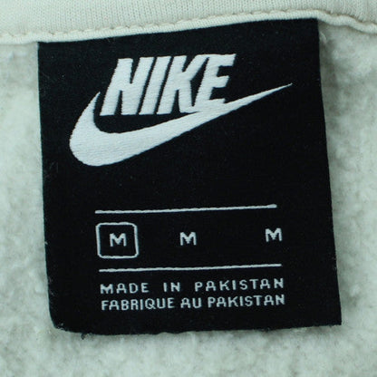 Nike Women's Beige 1/4 Zip Sweatshirt Medium Fleece Pullover