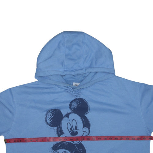 Disney Womens Blue Mickey Mouse Hoodie XL Pullover Cotton Primark Cares