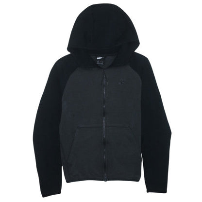 Nike Men's Black Full Zip Hoodie Size M Fleece Sweatshirt