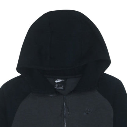 Nike Men's Black Full Zip Hoodie Size M Fleece Sweatshirt