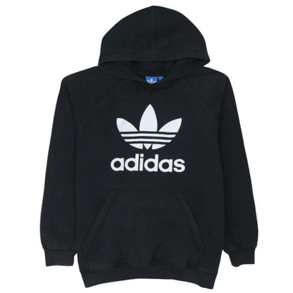 Adidas Mens Black XL Pullover Hoodie with Trefoil Logo