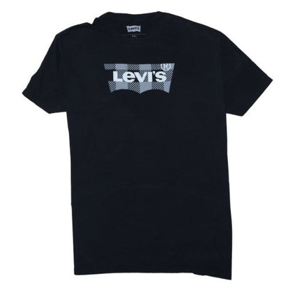 Levi's Men's Black 2XL Graphic Logo Crew Neck T-Shirt