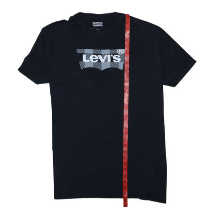 Levi's Men's Black 2XL Graphic Logo Crew Neck T-Shirt