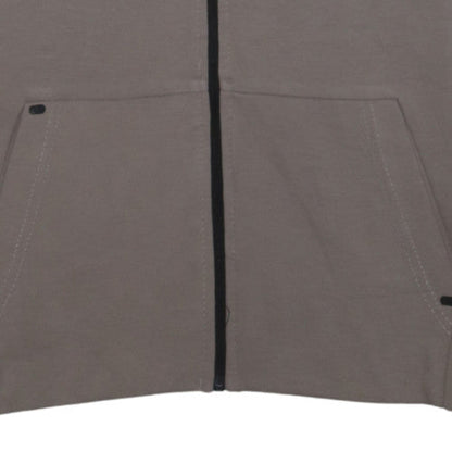 Nike Men's Beige Full Zip Hoodie XL Cotton Blend