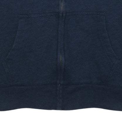 GAP Women Navy Blue Full Zip Hoodie L American Flag Logo