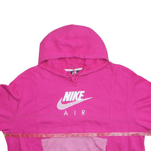 Nike Air Women’s Pink Pullover Hoodie 2XL Cotton Blend Logo Style