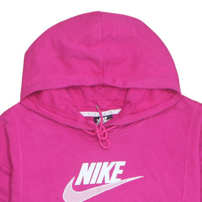 Nike Air Women’s Pink Pullover Hoodie 2XL Cotton Blend Logo Style