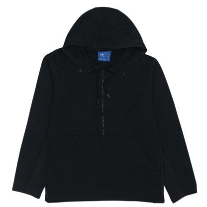 adidas Men's Black XL 1/2 Zip Hoodie with Logo Graphic